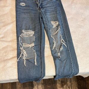 Distressed Blue Women's Jeans